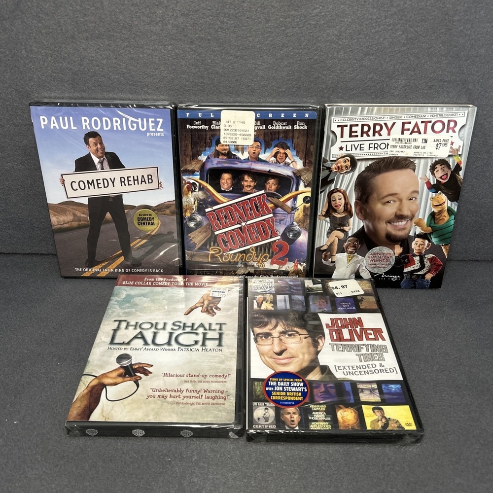 Stand Up Comedy DVD Lot 5 Terry Fator‎ John Oliver Paul Rodriguez Redneck Comedy